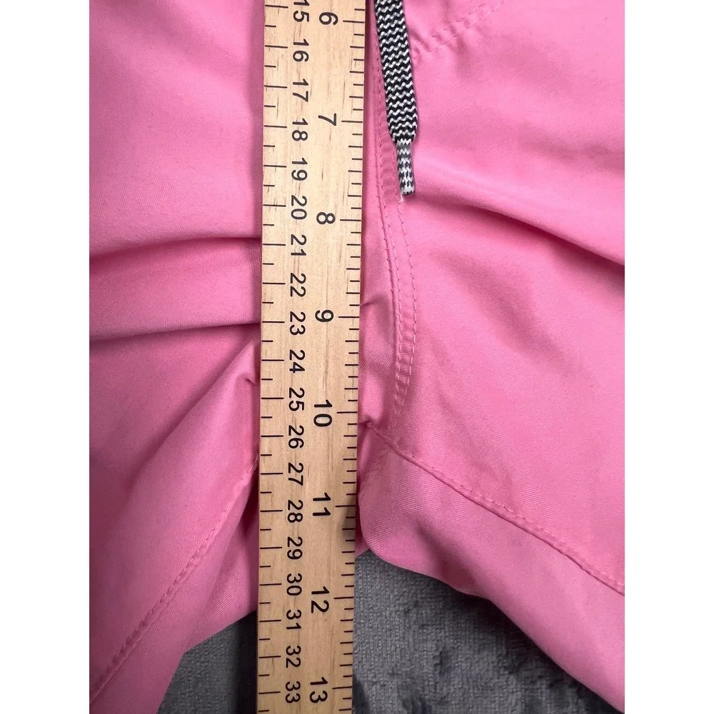 ASOS Swim Trunks Mens Small Pink Mesh Lined Drawstring Beach Shorts 5in‎ Inseam